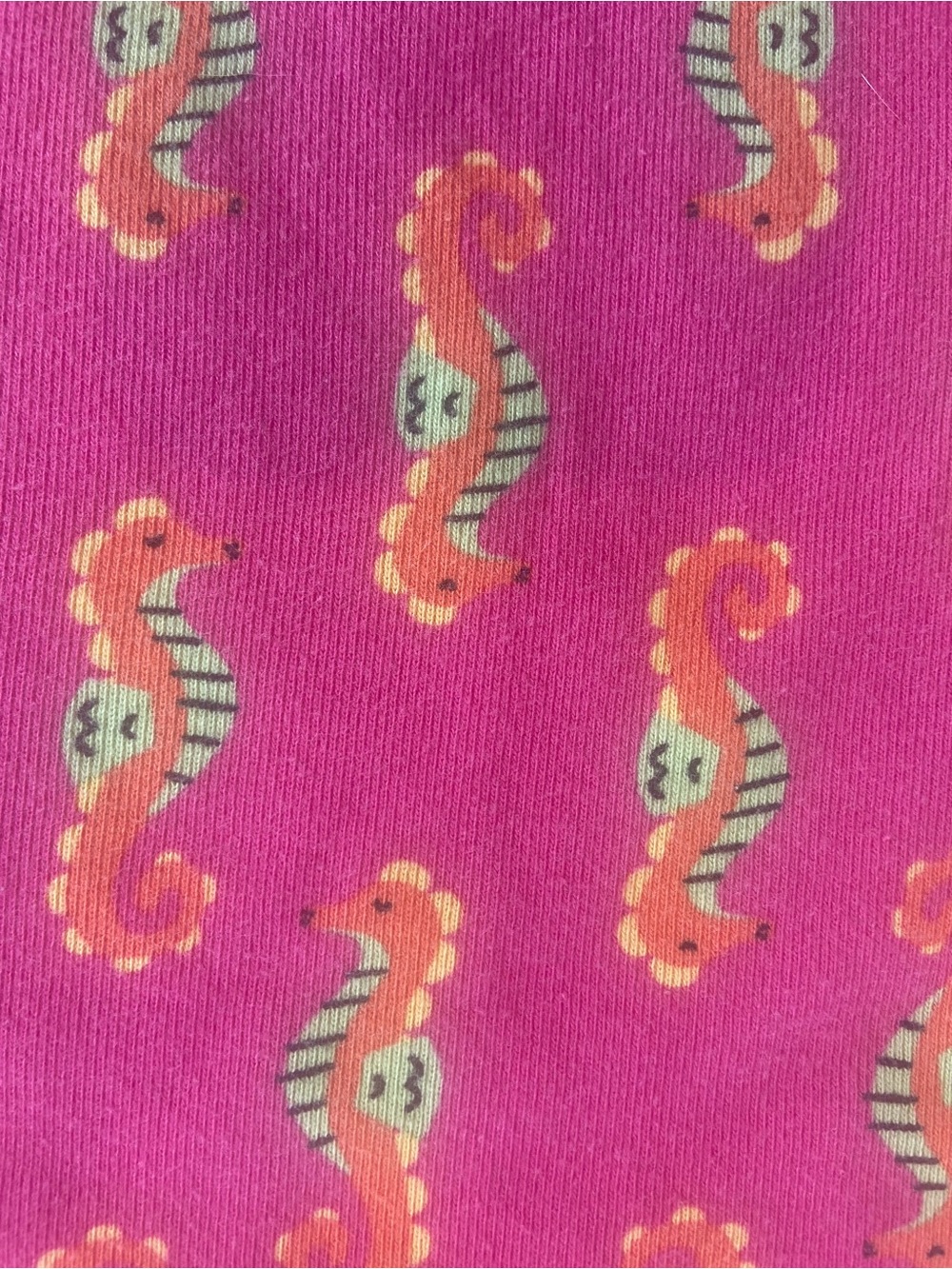 Hanna Andersson Pink Seahorse Short Sleeve Pajama Set - Picture 6 of 7